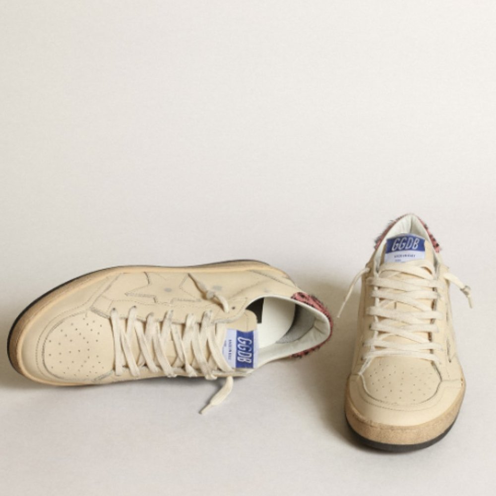 Golden Goose Ball Star LTD Sneakers In Ivory Size-7.5 NEW - Picture 2 of 9